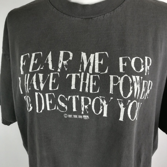 Room 13 Tops - Vintage 90's Room 13 t-shirt "Fear me..." Size L